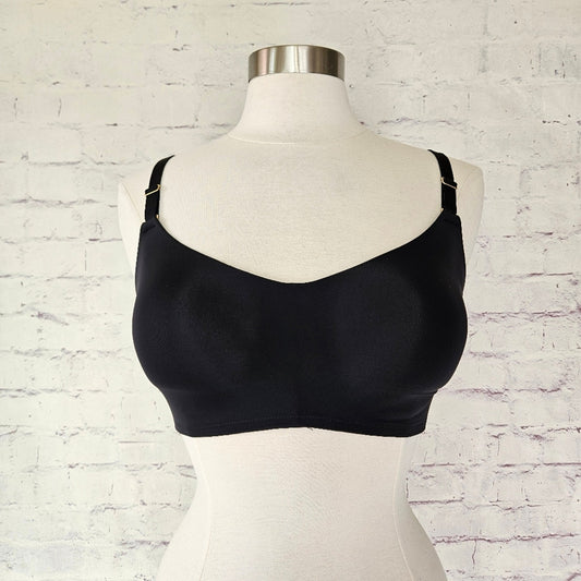 NWOT Lively No Wire Balconette Bra Jet Black