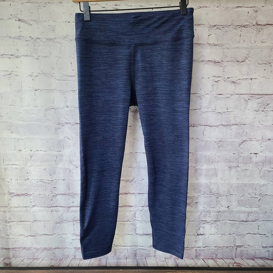 Outdoor Voices Navy Blue Spacedye Capri Athletic Leggings Medium