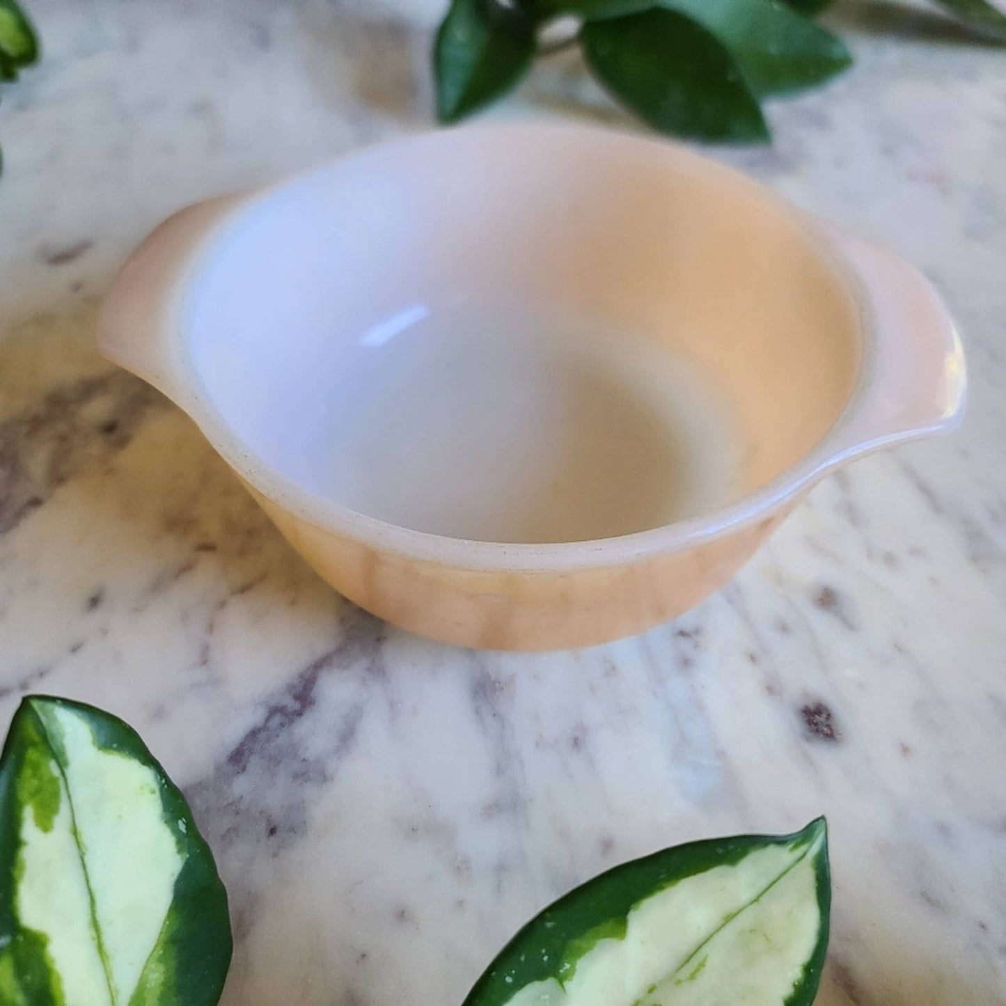 Vintage Anchor Hocking Peach Lustre Fire King Ovenware 12 oz. Baking Dish