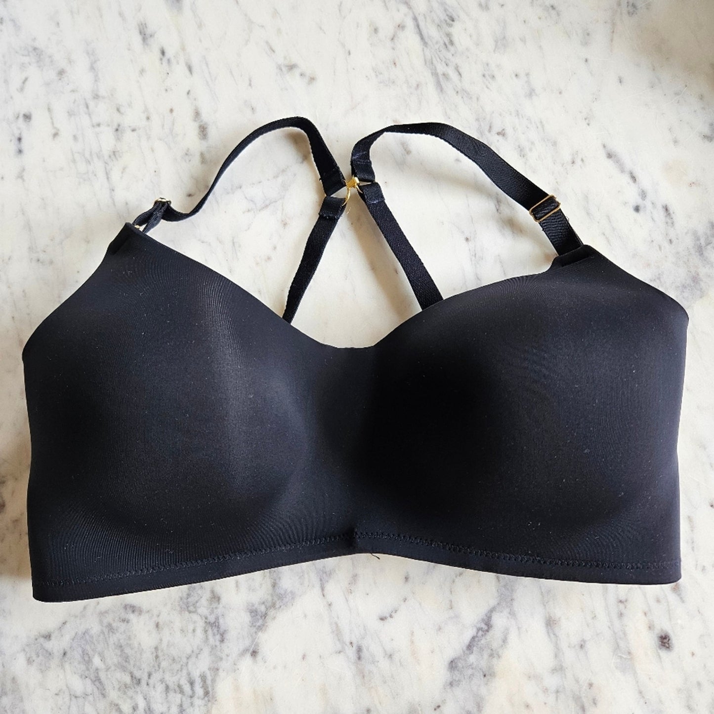 NWOT Lively No Wire Balconette Bra Jet Black