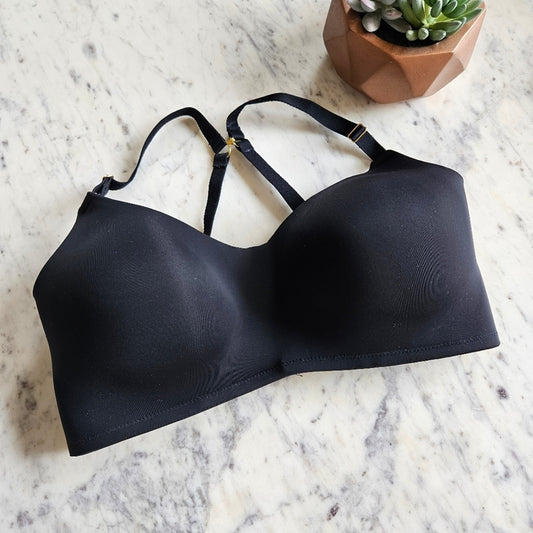 NWOT Lively No Wire Balconette Bra Jet Black