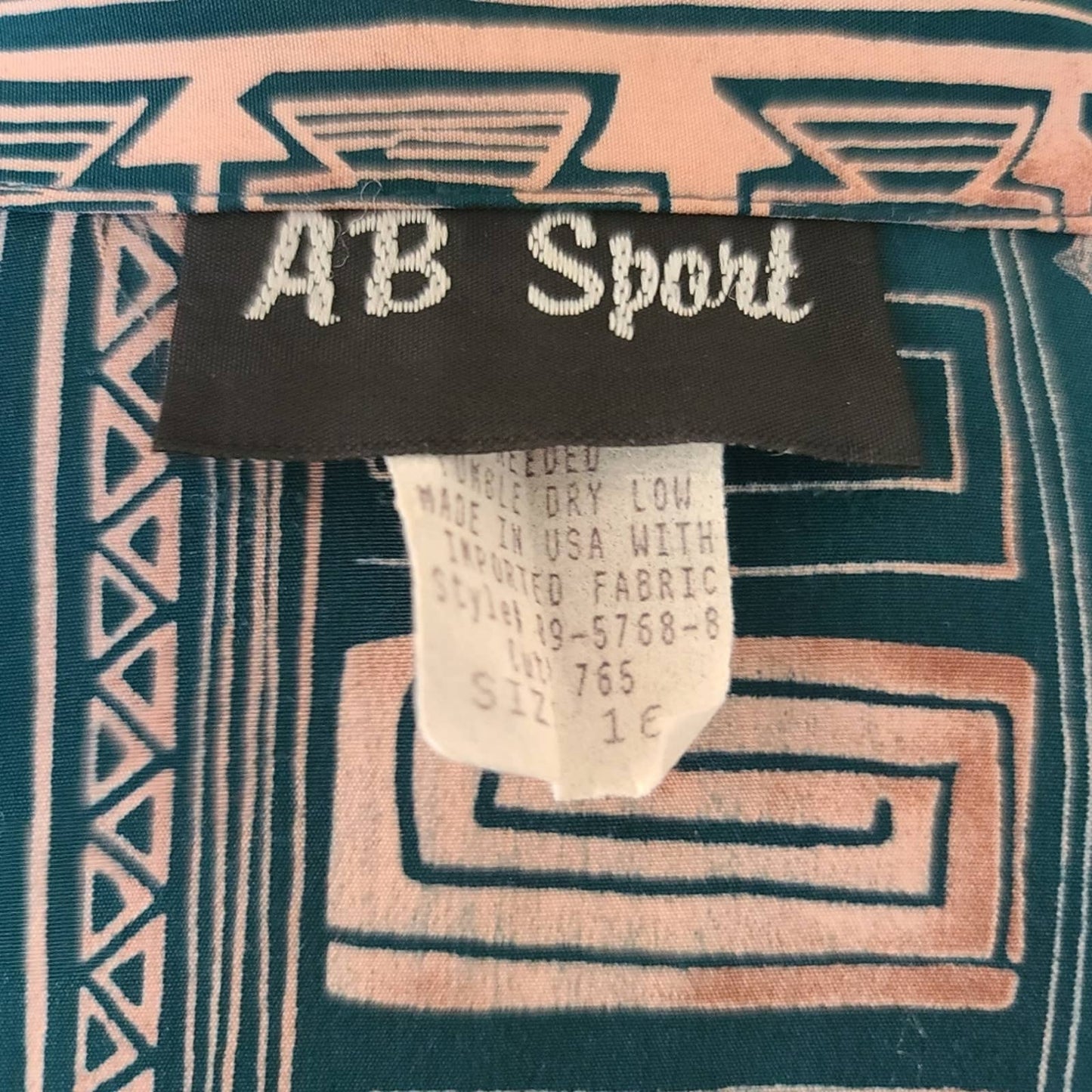 Vintage AB Sport Lightweight Printed Blazer 16